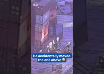 Transport bins crash onto forklift motive force