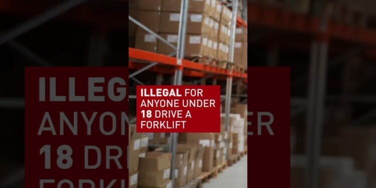 11-year-old busted riding a forklift for an area corporate