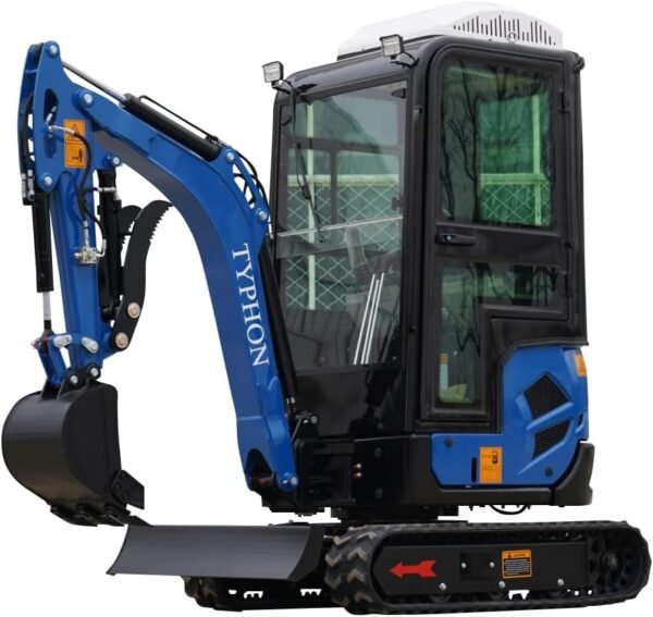 4,000 lb TYPHON TERROR XVII Mini Excavator Rubber Track with AC Heater Cabin and Kubota D902 Diesel Engine USA - Image 7
