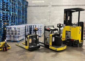 Warehouse Jacks and Forklifts We Use Hyster