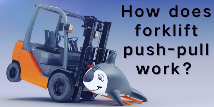 How does forklift push-pull slip sheet attachment paintings？