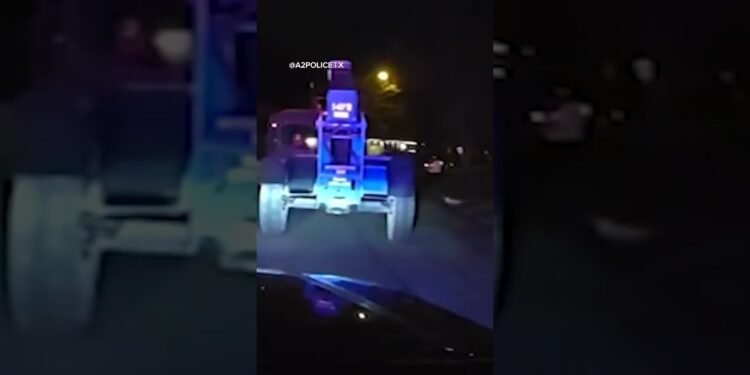 12-year-old leads police on chase in stolen forklift