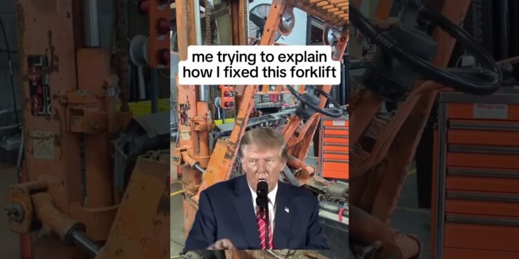 Being a forklift technician is not for the faint of center.