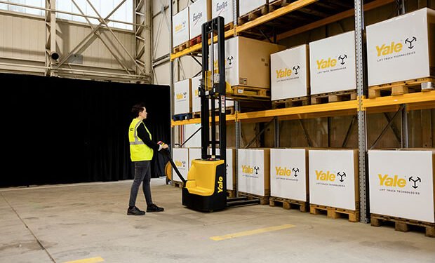 Yale introduces new compact pallet stacker