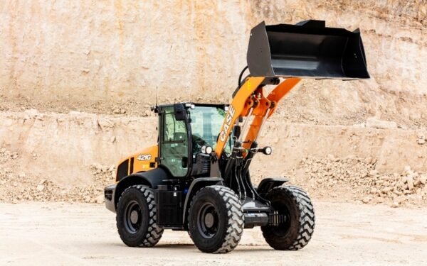 Case fills hole with 421G wheeled loader