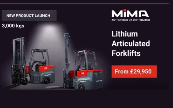 Vans Direct UK introduce the primary 3000kg MiMA Articulated Forklift in the United Kingdom