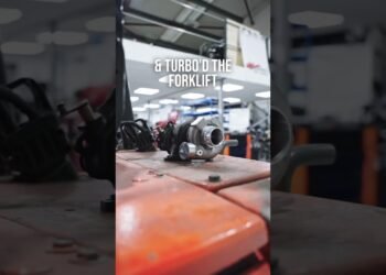 the electrical forklift by no means noticed it coming…#turbo #forklift #turbocharger #sportscar