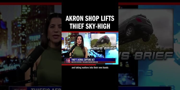 Akron auto employees elevate alleged thief 20 ft top with forklift – a daring stand towards crime long gone v
