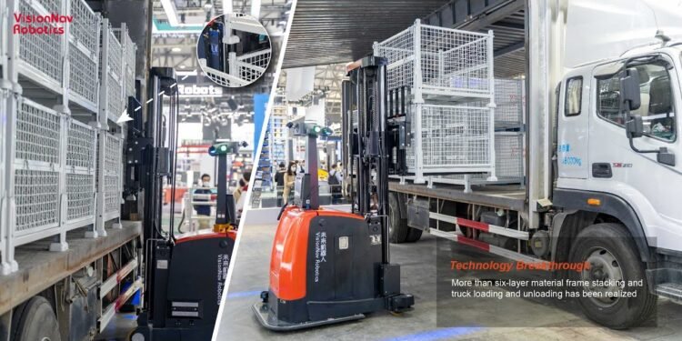 VisionNav Robotics Imaginative and prescient Guided Forklift Self sustaining AGV/AMR Cars: VNE20 Sequence