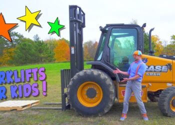 Know about Forklifts with Blippi | Development Vans for Kids