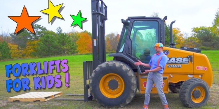 Know about Forklifts with Blippi | Development Vans for Kids
