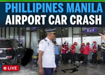 Philippines Automobile Crash LIVE | SUV Crashes Close to NAIA Terminal 1 Departure House