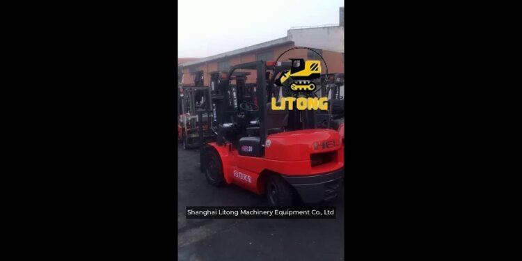 heli h2000 3 ton used diesel forklift 3m lifting peak with 2 phases masts heavy accountability