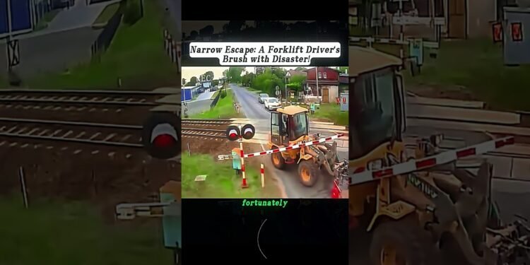 Slim Break out:A Forklift Motive force’s Brush with Crisis#excavator #bulldozer #equipment #remuneration