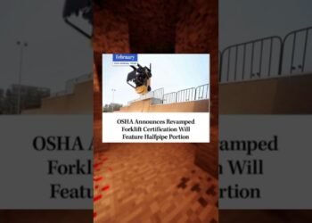 OSHA broadcasts made over forklift certification will function halfpipe portion