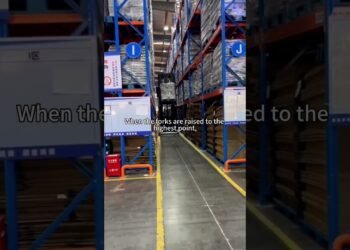 🔥Conventional forklifts can not make the turns? A 3-way forklift can remedy it multi functional move!