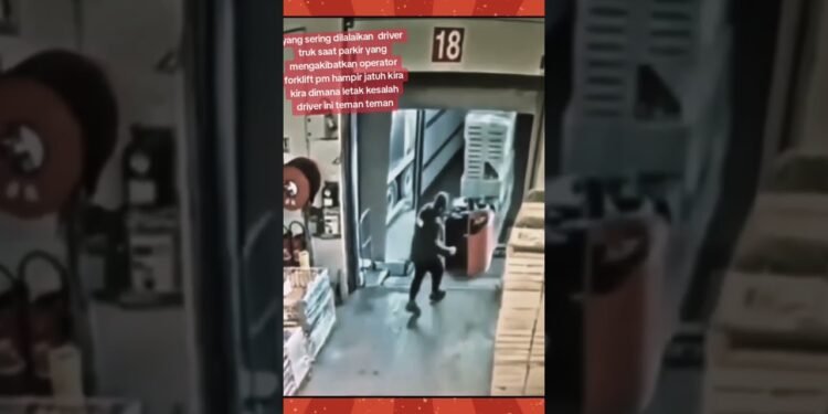kesalahannya driving force truk #forklift #car #gakbahayata #viralvideo