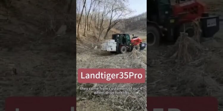 Landtiger35Pro tough terrain loader Paintings Video #forklift #manufacturing facility #development #equipment