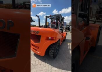 The Tough 10 Ton Heavy Accountability Diesel Forklift In a position for Supply!#forklift