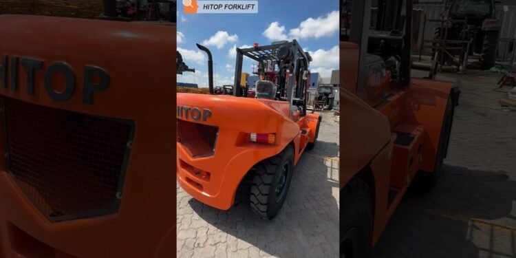 The Tough 10 Ton Heavy Accountability Diesel Forklift In a position for Supply!#forklift