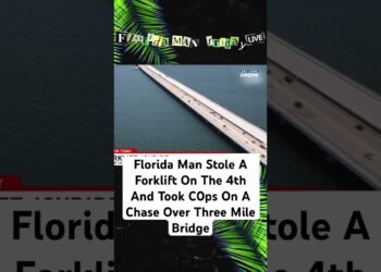 Florida Guy Stole A Forklift On The 4th And Took C0ps On A Chase Over 3 Mile Bridge