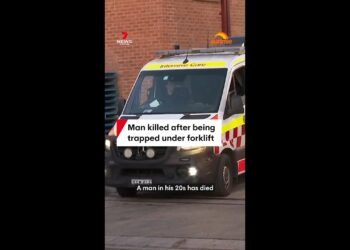 Guy killed after being trapped below forklift