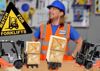 Forklift Toy in Workshop | Handyman Hal performs and learns a couple of Forklift