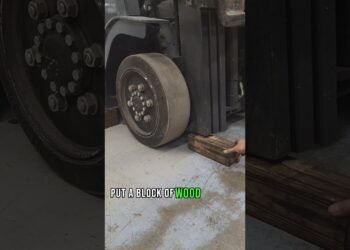 the very best  means to take away force tires #forkliftrepair #forklifts