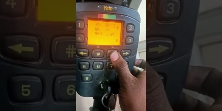 Yale forklift show pace settings #autoelectrician #forklift #forklifts