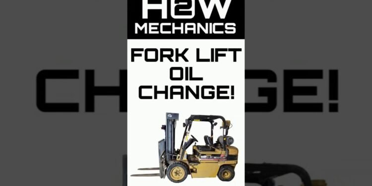 Easy methods to Alternate Engine Oil on a Fork Raise! #oilchange #forklift #mechanic #howto @Truewerk