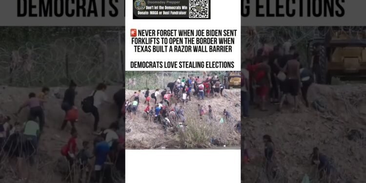 Consider the time Biden took a forklift to open the border wall to let illegals in #bordersecurity