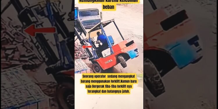 Forklift Terangkat, Ini karena Kelebihan Beban #berbagiinfo #beritaviral #quick