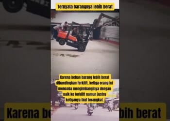 Lebih Berat Barang dibanding Orang, Forklift pun Terangkat #berbagiinfo #beritaviral #brief