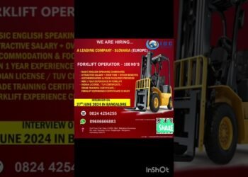 Sought after for Slovakia, Europe – Forklift Operator #job2024 #task #jobsforfreahers #europejobs