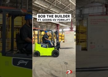 The Godrej EV Forklift is the easiest mix of labor and play! #PowerDrift #PDArmy #Forklift #Waft