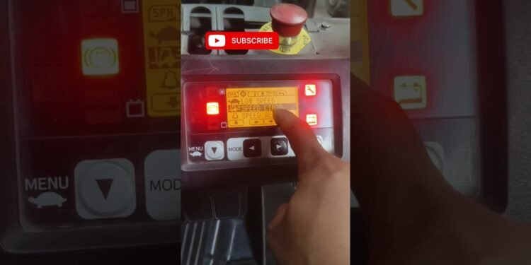 TOYOTA FORKLIFT PROGRAMMING #forkliftandev #forklift TOYOTA FORKLIFT SPEED SETTING #forkliftservice