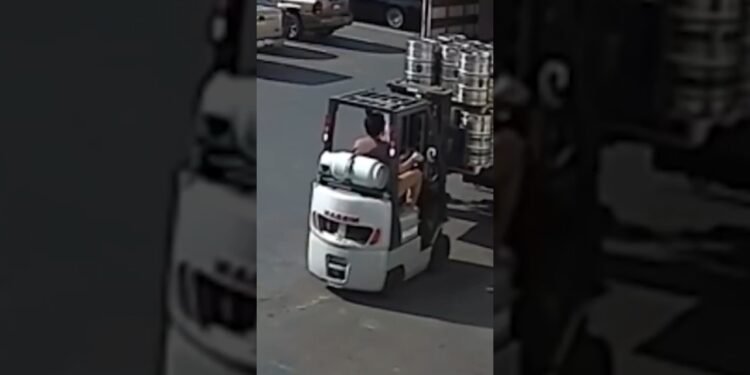 Forklift And Crane Drama No one Requested For #shorts