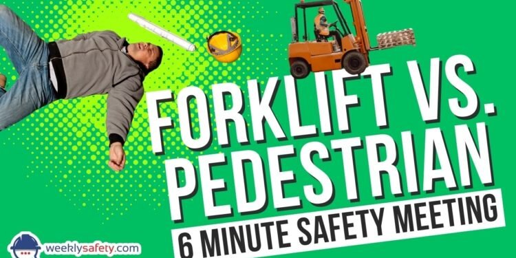 Protection Assembly on Forklift vs Pedestrian