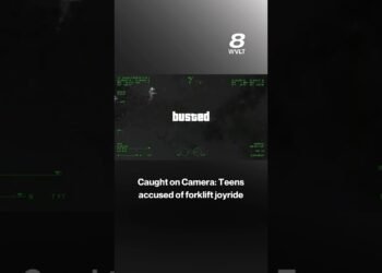 Stuck on Digital camera: Teenagers accused of forklift joyride