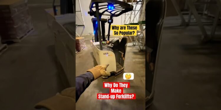 Why Do They Make Standup Forlifts? #be told #forklift #shorts #reels #paintings #apparatus #operator