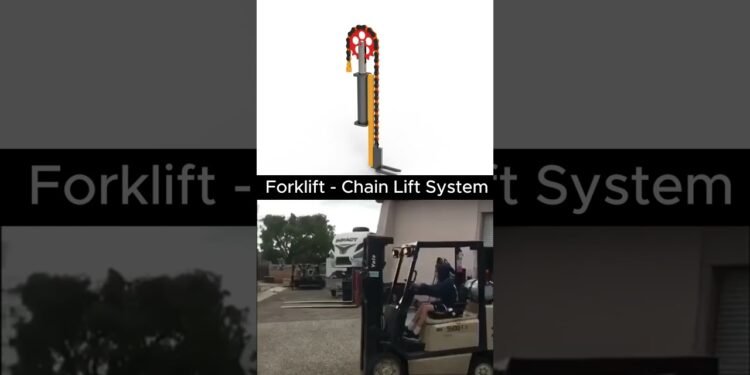 Forklift – Chain Elevate Machine  #mechanical #mechanic #engineering #Mechanism #forklift