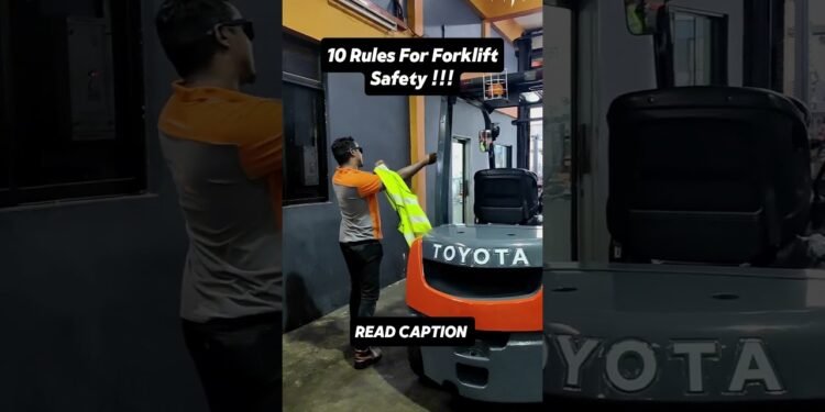 10 Regulations for forklift protection ‼️
