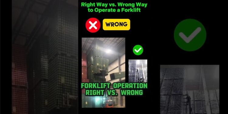Proper Manner vs  Flawed Approach to Function a Forklift | Forklift Coaching | Forklift Operation