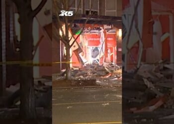 Stolen forklift used to ruin into financial institution, scouse borrow ATMs