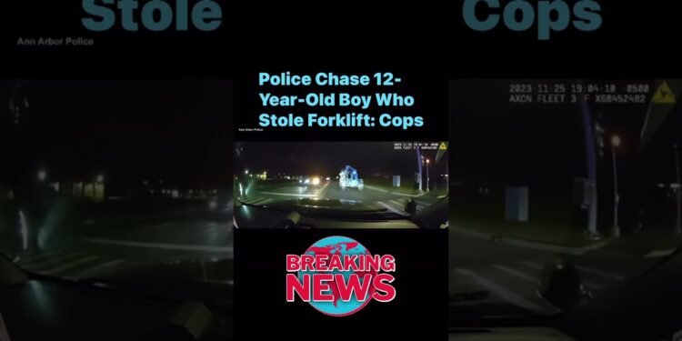 Police Chase 12-Yr-Previous Boy Who Stole Forklift: Law enforcement officials @lioneyenews