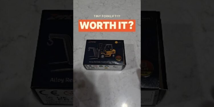 Unboxing the Tiniest RC Forklift Ever! | 1/64 Scale Mini Gadget  #rccar #forklift #toys