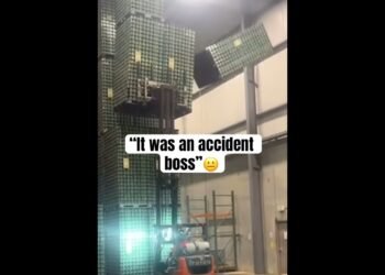 Did he stay his process? 😂 #viralvideo #viralcomedy #viralreels #viralshorts #forklift #fails #comedy