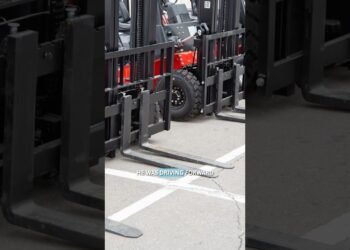 Forklift Twist of fate: Run Over and Dragged