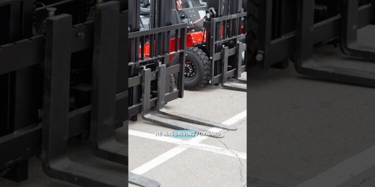 Forklift Twist of fate: Run Over and Dragged