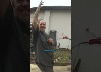 Watch: Forklift holds automobile, suspect within the air after tried robbery #Shorts